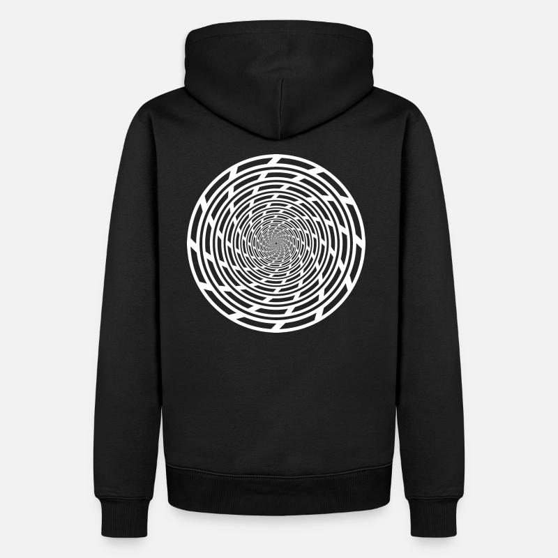 Tekno 23 Spiral - Sweat à capuche Premium bio Homme - noir