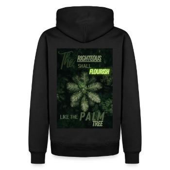 S’épanouir comme le palmier - Sweat à capuche Premium bio Homme - noir - Dos - Nico (187cm)