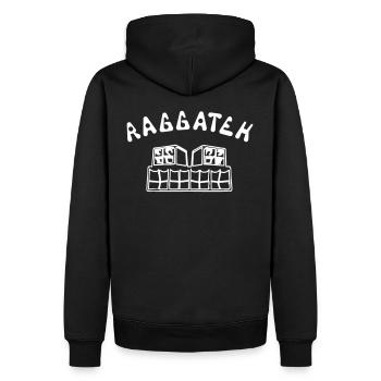 RAGGATEK - Männer Premium Bio Hoodie - Schwarz - Hinten - Nico (187cm)