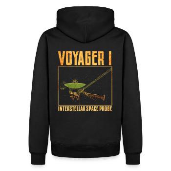 Sonde spatiale Voyager 1 - Sweat à capuche Premium bio Homme - noir - Dos - Nico (187cm)