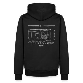 American Dream Cars Shelby AC Cobra cadeau - Sweat à capuche Premium bio Homme - noir - Dos - Nico (187cm)