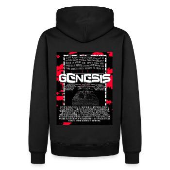 Fantasy graphic design - Men’s Premium Organic Hoodie - black - Back - Nico (187cm)