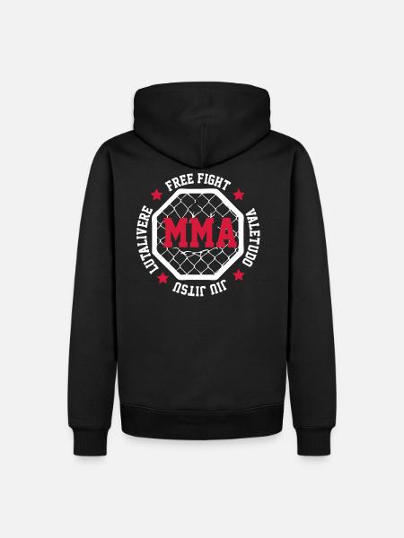 MMA - Männer Premium Bio Hoodie - Schwarz