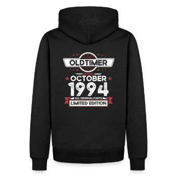 29th birthday classic car October vintage 1994 - Men’s Premium Organic Hoodie - black - Back - Nico (187cm)
