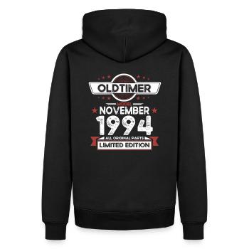 29th Birthday Classic Car November Vintage 1994 - Men’s Premium Organic Hoodie - black - Back - Nico (187cm)