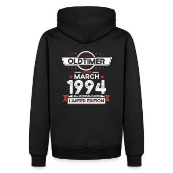 30th Birthday Classic Car March Vintage 1994 - Men’s Premium Organic Hoodie - black - Back - Nico (187cm)
