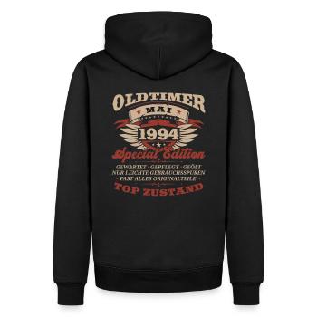 30th Birthday Man Classic Car May Vintage 1994 - Men’s Premium Organic Hoodie - black - Back - Nico (187cm)