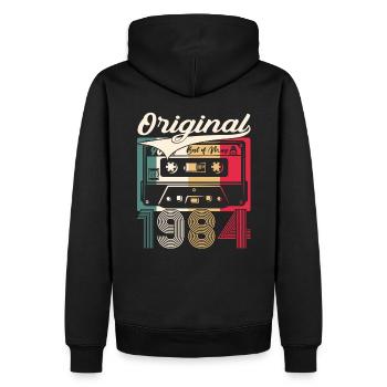 Best of Mai 1984 Jahrgang 1984 Geburtstag 1984 - Männer Premium Bio Hoodie - Schwarz - Hinten - Nico (187cm)