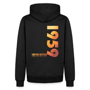 65. Geburtstag, Jahrgang 1959 ORIGINAL 1959 - Männer Premium Bio Hoodie - Schwarz - Hinten - Nico (187cm)