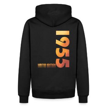 70. Geburtstag Legendär Juni 1955 Jahrgang 1955 - Männer Premium Bio Hoodie - Schwarz - Hinten - Nico (187cm)