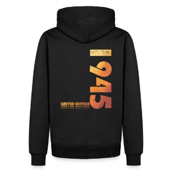 Original 1945 Jahrgang 1945 Geburtstag 1945 - Männer Premium Bio Hoodie - Schwarz - Hinten - Nico (187cm)