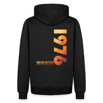 48ème Anniversaire Légendaire 1976 Millésime 1976 - Sweat à capuche Premium bio Homme - noir - Dos - Nico (187cm)