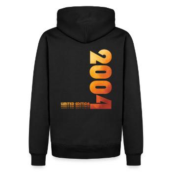 20ème Anniversaire Original 2004 Millésime 2004 - Sweat à capuche Premium bio Homme - noir - Dos - Nico (187cm)