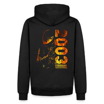 21ème Anniversaire Vintage 2003 Motard Motard - Sweat à capuche Premium bio Homme - noir - Dos - Nico (187cm)