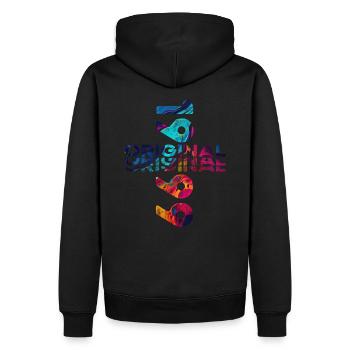 25ème Anniversaire Année 1999 Cru 1999 Original - Sweat à capuche Premium bio Homme - noir - Dos - Nico (187cm)