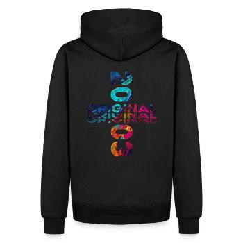 21. Geburtstag Baujahr 2003 Jahrgang 2003 Original - Männer Premium Bio Hoodie - Schwarz - Hinten - Nico (187cm)