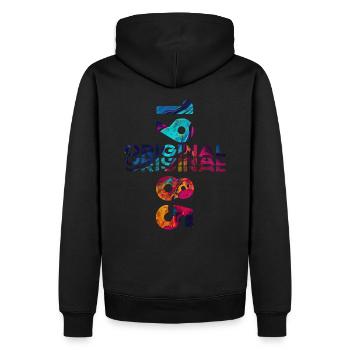 40. Geburtstag Baujahr 1985 Jahrgang 1985 Original - Männer Premium Bio Hoodie - Schwarz - Hinten - Nico (187cm)