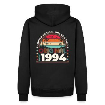 30th Birthday Original August 1994 Year 1994 - Men’s Premium Organic Hoodie - black - Back - Nico (187cm)