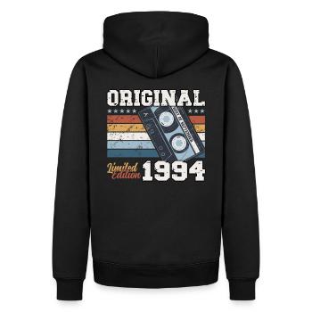30. Geburtstag Legende September 1994 Jahrgang 94 - Männer Premium Bio Hoodie - Schwarz - Hinten - Nico (187cm)