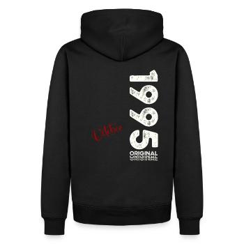 30e anniversaire Légende Octobre 1995 Volume 95 - Sweat à capuche Premium bio Homme - noir - Dos - Nico (187cm)