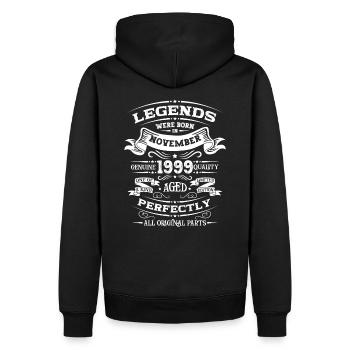25th Birthday Original November 1999 Volume 99 - Men’s Premium Organic Hoodie - black - Back - Nico (187cm)