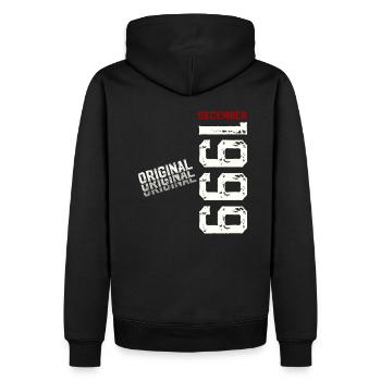 25th Birthday Original December 1999 Volume 99 - Men’s Premium Organic Hoodie - black - Back - Nico (187cm)