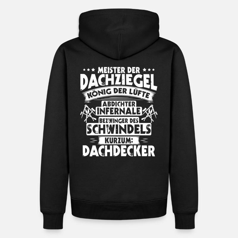 Dachdecker/Dachklempner/Dachspengler/Geschenk - Männer Premium Bio Hoodie - Schwarz