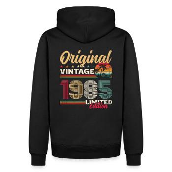 40. Geburtstag Legende Jahrgang 1985 - Männer Premium Bio Hoodie - Schwarz - Hinten - Nico (187cm)