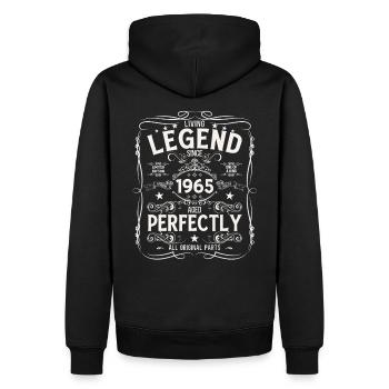 60th Birthday Original Vintage 1965 - Men’s Premium Organic Hoodie - black - Back - Nico (187cm)