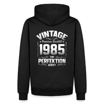 40. Geburtstag Original Jahrgang 1985 - Männer Premium Bio Hoodie - Schwarz - Hinten - Nico (187cm)