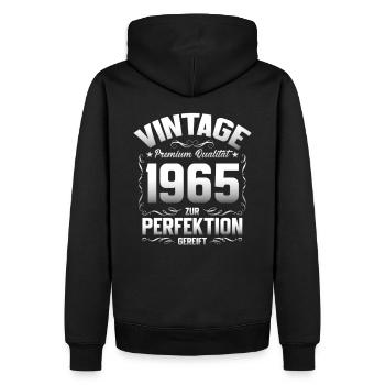 60th Birthday Original Vintage 1965 - Men’s Premium Organic Hoodie - black - Back - Nico (187cm)