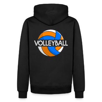 Volleyball Volleyball Volleyball Geschenk Team Volleyball - Männer Premium Bio Hoodie - Schwarz - Hinten - Nico (187cm)