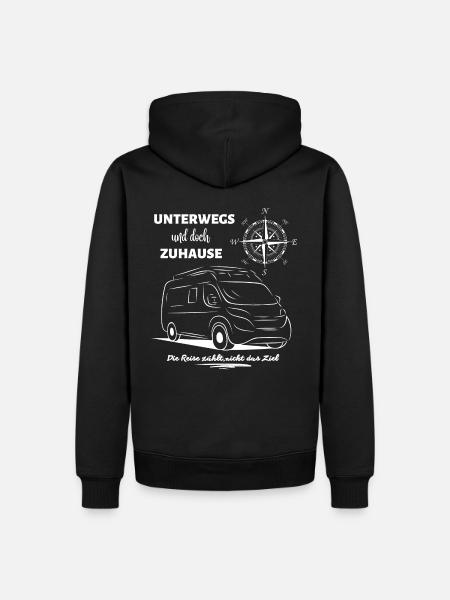 Camping Kastenwagen Wohnmobil Spruch - Männer Premium Bio Hoodie - Schwarz