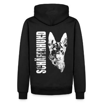 Shepherd Dog Shirt IGP Dog Sports Shirt - Men’s Premium Organic Hoodie - black - Back - Nico (187cm)