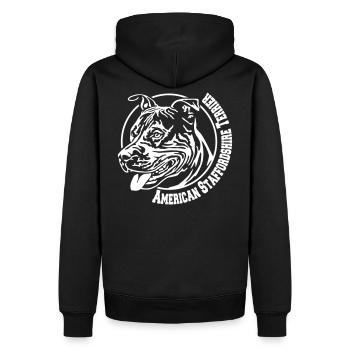 510 Staffordshire Terrier - Sweat à capuche Premium bio Homme - noir - Dos - Nico (187cm)