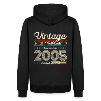 20e anniversaire Légende Décembre 2005 Volume 05 - Sweat à capuche Premium bio Homme - noir - Dos - Nico (187cm)