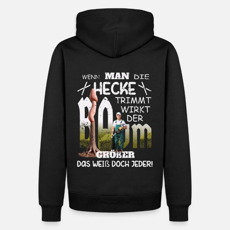 Grand Arbre À Pénis - Sweat à capuche Premium bio Homme - noir
