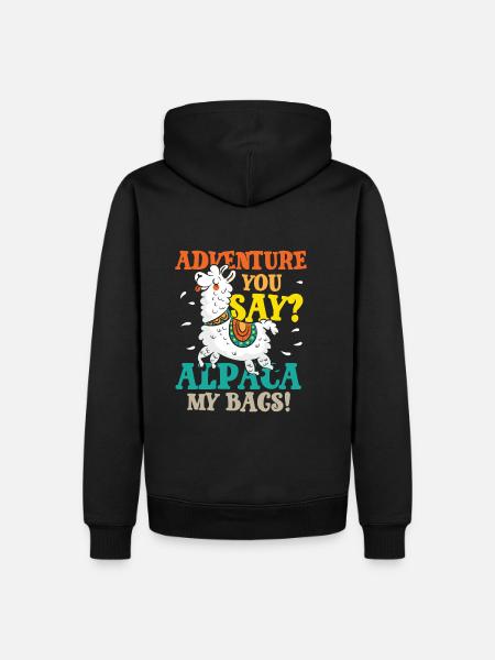 Alpaca my bags - Men’s Premium Organic Hoodie - black