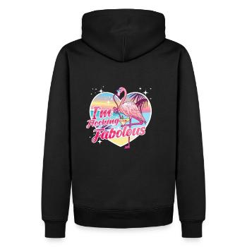Streaming fabuleux - Sweat à capuche Premium bio Homme - noir - Dos - Nico (187cm)
