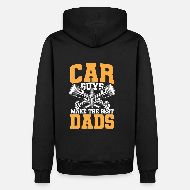 Beste Auto-Väter - Männer Premium Bio Hoodie - Schwarz