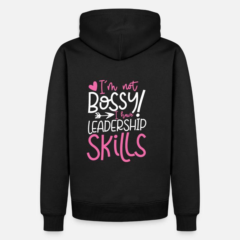 Führungskompetenz - Männer Premium Bio Hoodie - Schwarz