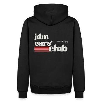 JDM Cars' Club (Drifting, Drifting, Cars) - Men’s Premium Organic Hoodie - black - Back - Nico (187cm)