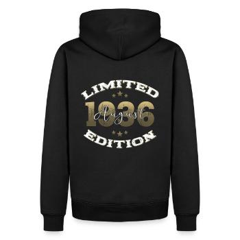 88e anniversaire Original août 1936 Né en 1936 - Sweat à capuche Premium bio Homme - noir - Dos - Nico (187cm)
