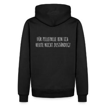 PILLEPALLE - Männer Premium Bio Hoodie - Schwarz - Hinten - Nico (187cm)