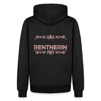 Knackige Rentnerin Rente 2024 Geschenk Ruhestand - Männer Premium Bio Hoodie - Schwarz - Hinten - Nico (187cm)