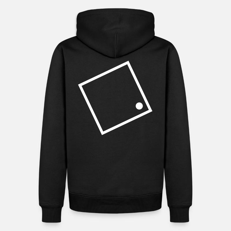 Projekt Ü Logo - Männer Premium Bio Hoodie - Schwarz