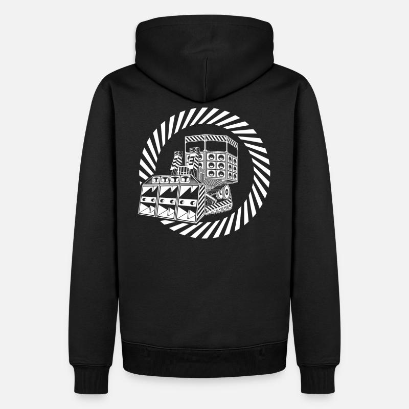 Bulldozer Tekno 23 - Männer Premium Bio Hoodie - Schwarz