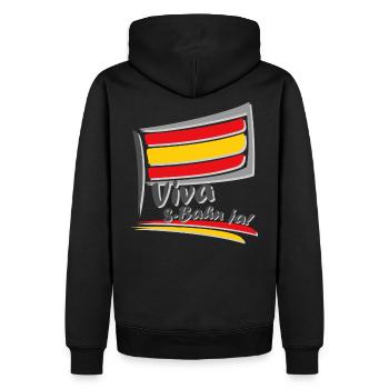 Viva S-Bahn oui! (Édition Viva Espana) - Sweat à capuche Premium bio Homme - noir - Dos - Nico (187cm)