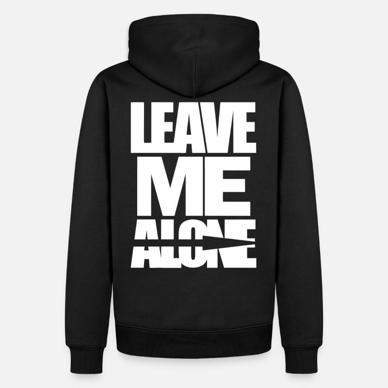 LAISSE-MOI TRANQUILLE - Sweat à capuche Premium bio Homme - noir
