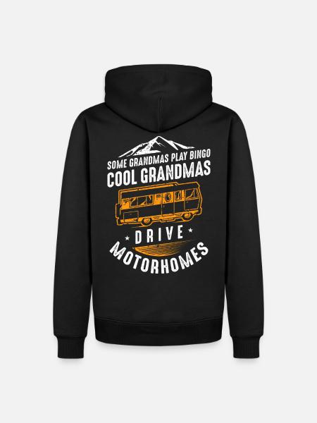 Cool Grandmas Drive Motorhomes - Men’s Premium Organic Hoodie - black